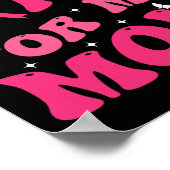 Tragen Sie Pink für meine Mama Unterstützung Brust Poster (Ecke)