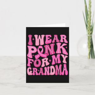 Tragen Sie Pink für meine Oma-Brustkrebs-Familie Karte