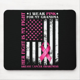 Tragen Sie Pink für meine Oma Brustkrebs Mama Amer Mousepad