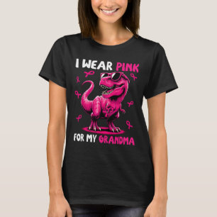 Tragen Sie Pink für meine Oma T-rex Dinosaurier Br T-Shirt