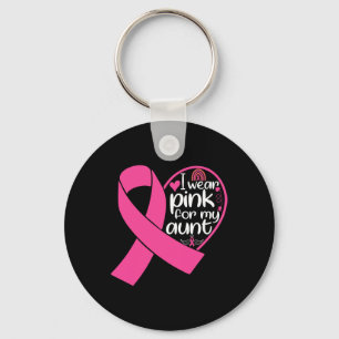 Tragen Sie Pink für meine Tante Unterstützung Brus Schlüsselanhänger