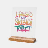 Tragen Sie Pink selbst Acrylschild (Winkel)