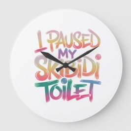 Tragen Sie Pink selbst Große Wanduhr