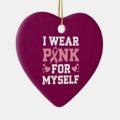 Tragen Sie Pink selbst Keramik Ornament (Rechts)