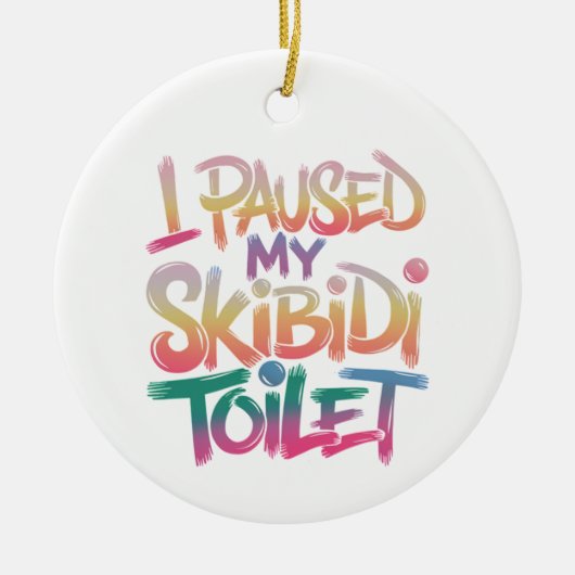 Tragen Sie Pink selbst Keramik Ornament (Vorne)