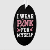 Tragen Sie Pink selbst Ornament (Vorderseite)