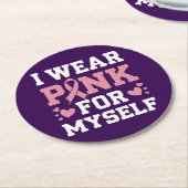 Tragen Sie Pink selbst Runder Pappuntersetzer (Angewinkelt)