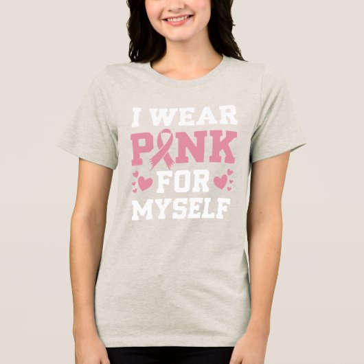 Tragen Sie Pink selbst Tri-Blend Shirt (Vorderseite)