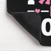 Tragen Sie Pink wie ein rosa, rosa Ribbon Brustkre Mousepad (Ecke)