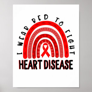 Tragen Sie Red Day Fight Heart Disease Awareness R Poster