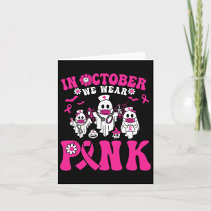 Tragen Sie rosa Brustkrebs Krieger Ghost Paramedic Karte