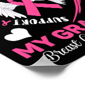 Tragen Sie Rosa im Gedächtnis an meinen Oma-Brustk Poster (Ecke)