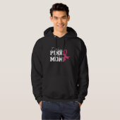 Tragen Sie rosa Mama Mutter Familie Matching Brust Hoodie (Vorne ganz)