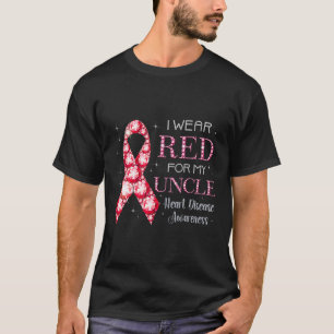 Tragen Sie Rot für meine Herzkrankheit T-Shirt