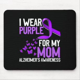 Tragen Sie sich Lila für die Alzheimer-Mama Mousepad