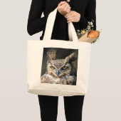 Tragen Sie Tasche mit Groß-Gehörnter Eule (Vorderseite (Produkt))