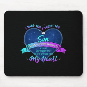 Tragen Sie Türkis Lila Für Sohn Selbstmordpräventi Mousepad