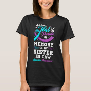 Tragen Sie Türkis und Lila in Erinnerung an die Sc T-Shirt