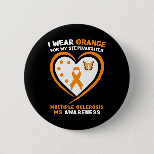 Tragen von Orange für Steptoter Multiple Sklerose Button