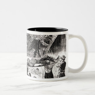 Tragen weg vom verletzten nach dem Antietam Zweifarbige Tasse