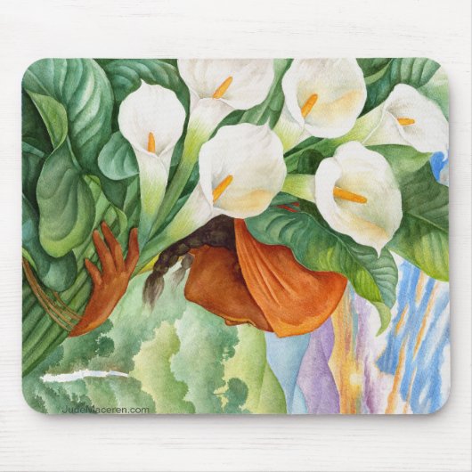 TRAGENDE CALA-LILIEN MOUSEPAD (Vorne)