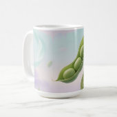 Tragende Erbsenschoten Träumerisch Kaffeetasse (Vorderseite Links)