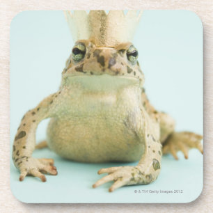 Tragende Krone des Frosches Getränkeuntersetzer