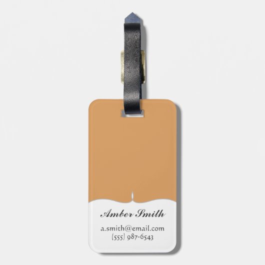 Tragende Kronen des Frosches und der Eidechse Gepäckanhänger (Rückseite vertikal)