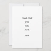 Tragende Mützen-Babyparty des Kätzchens Einladung (Rückseite)