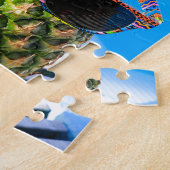 Tragende Sonnenbrille der Ananas am Swimmingpool Puzzle (Seite)