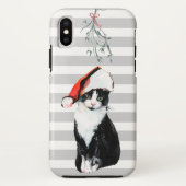 Tragende Weihnachtsmannmütze der Case-Mate iPhone Hülle (Rückseite)