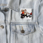 Tragender Boxhandschuh der Frau Button (Beispiel)