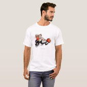 Tragender Boxhandschuh der Frau T-Shirt (Vorne ganz)