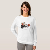 Tragender Boxhandschuh der Frau T-Shirt (Vorne ganz)
