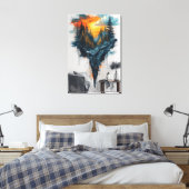 Tragender Wald Traumhaft Leinwanddruck (Insitu (Schlafzimmer))