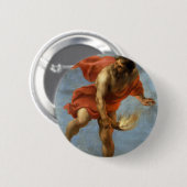 Tragendes Feuer PROMETHEUS Button (Vorne & Hinten)