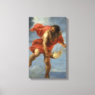 Tragendes Feuer PROMETHEUS Leinwanddruck