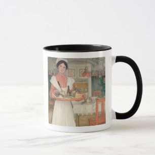 Tragendes Frühstück Martina auf einem Behälter, Tasse