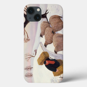 Tragendes Heu zu den Schafen im Winter Case-Mate iPhone Hülle