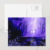 Träger der Wünsche - White Stag Postkarte (Vorne/Hinten)
