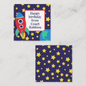 Trägerkarten für Weltraumraketen Mitteilungskarte (Vorne/Hinten)