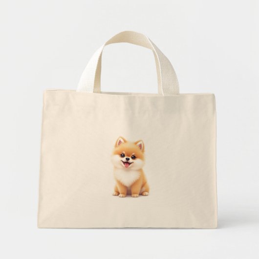 Tragetaschen (adorable Spitz Welpe) (Vorne)