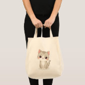 Tragetaschen (eine niedliche Katze) (Vorderseite (Produkt))
