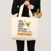 Tragetaschen - Martinis / Happy Pills (Vorderseite (Produkt))