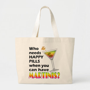 Tragetaschen - Martinis / Happy Pills