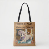Tragetaschen zum Text- und Dog-Foto Tasche (Vorderseite)