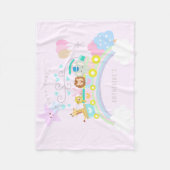 Tragetiere Baby Pastel Pink Fleecedecke (Vorderseite)