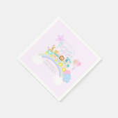 Tragetiere Baby Pastel Pink Serviette (Ecke)