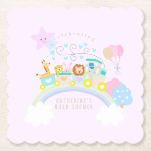 Tragetiere Baby Pastel Pink Untersetzer