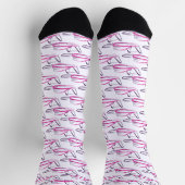 Tragflächenboot 01 Pink Socken (Oben)